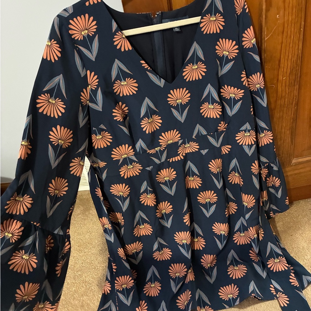 Modcloth Floral Bell Sleeve dress